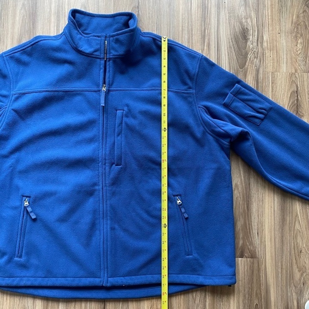 Duluth Trading Jacket Mens 4XL Big and Tall Fleece Full Zip Workwear Royal Blue - Picture 9 of 14